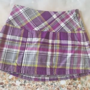Janie and jack 3 purple plaid skirt